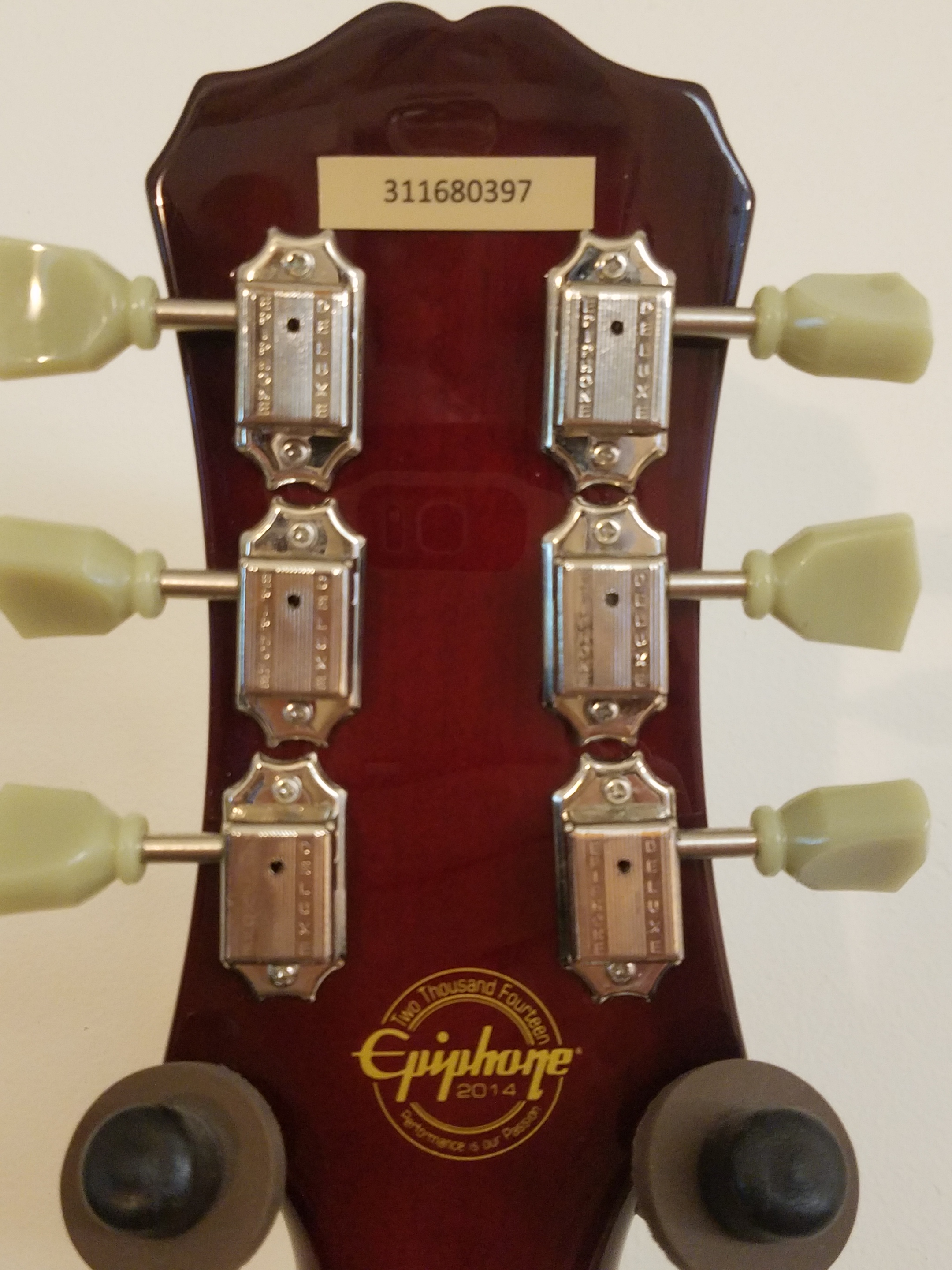 Epiphone electric guitar serial number example