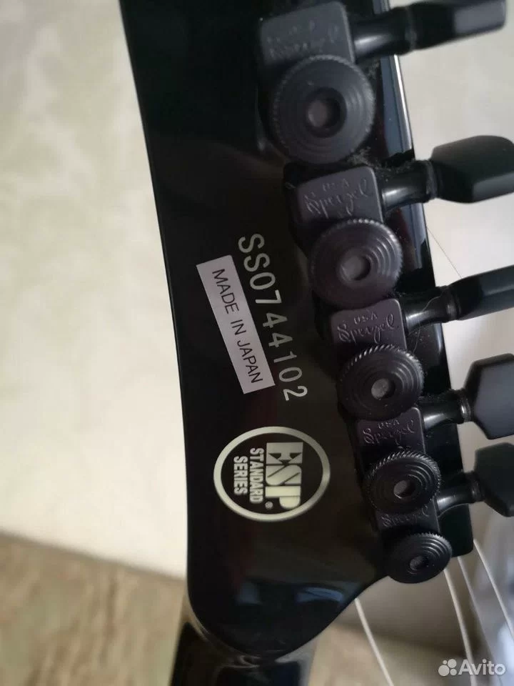 ESP headstock back with serial number