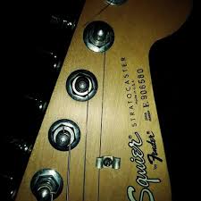 Squier headstock with serial number