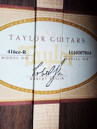 Taylor guitar serial number example